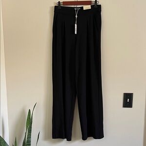 🆕 Max Studio Classic wide leg, Black Women's Trousers pants